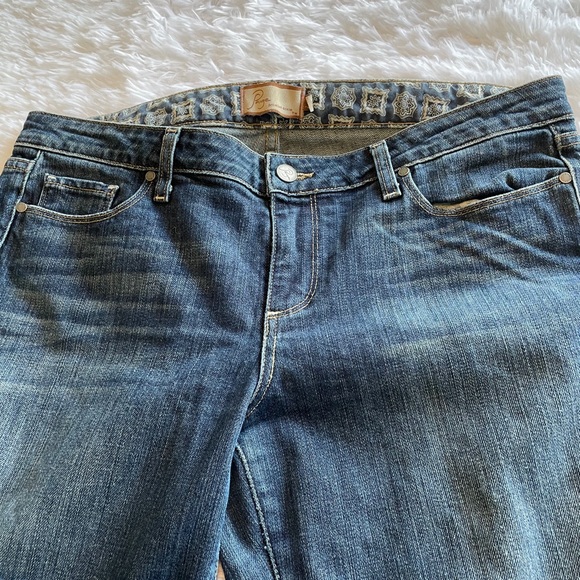 Paige Robertson mid rise relaxed wide leg jeans - Picture 4 of 11